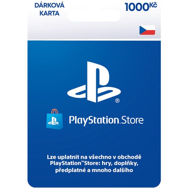 PlayStation Store dárková karta 1000 Kč