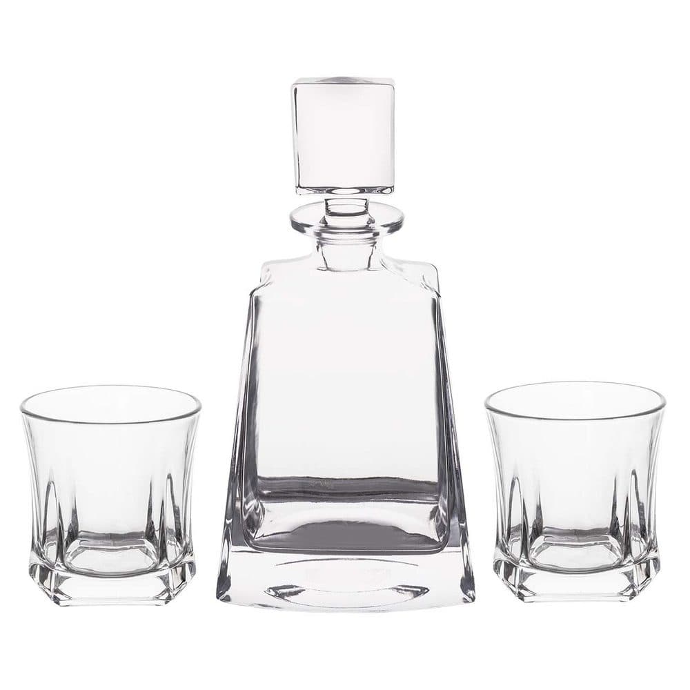Karafa na whisky se dvěma sklenicemi